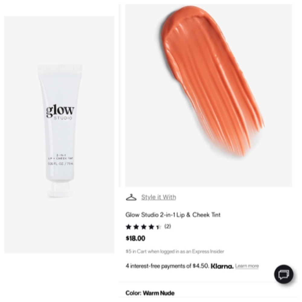Express Glow Studio 2 In 1 Lip - Cheek Tint